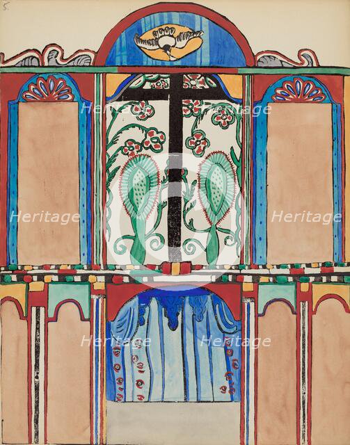 Plate 6: Chapel Altarpiece, Santa Cruz: From Portfolio "Spanish Colonial...", 1935/1942. Creator: Unknown.