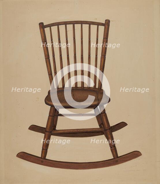 Chair, c. 1937. Creator: Leonard Battee.
