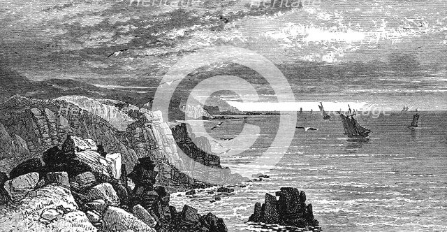 On the Cornish Coast, 1900. Artist: Unknown