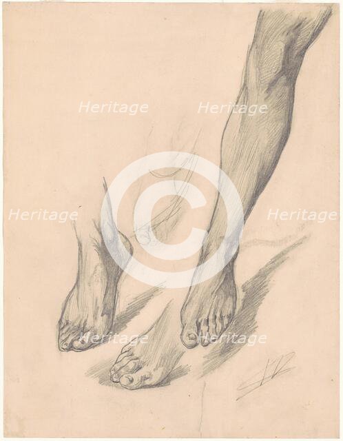 Studies of Feet, c. 1872. Creator: Walter Shirlaw.