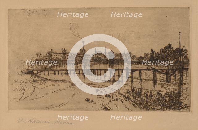 Newark, N.J., from the Passaic, 1879. Creator: Mary Nimmo Moran.