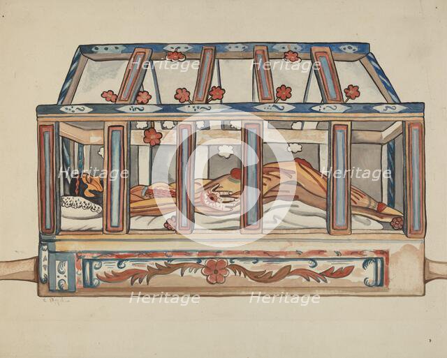 Christ in Sepulchre, 1935/1942. Creator: E. Boyd.