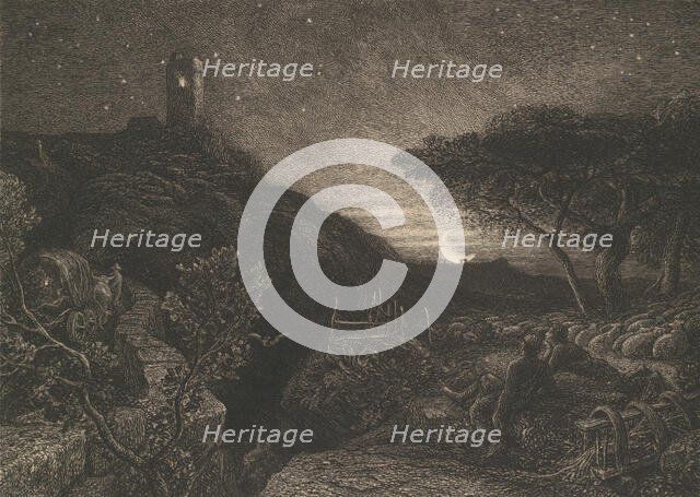 The Lonely Tower, 1879. Creator: Samuel Palmer.