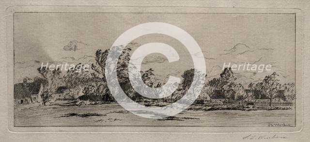 Windy Morning - Schleissheim. Creator: Sion Longley Wenban (American, 1848-1897).