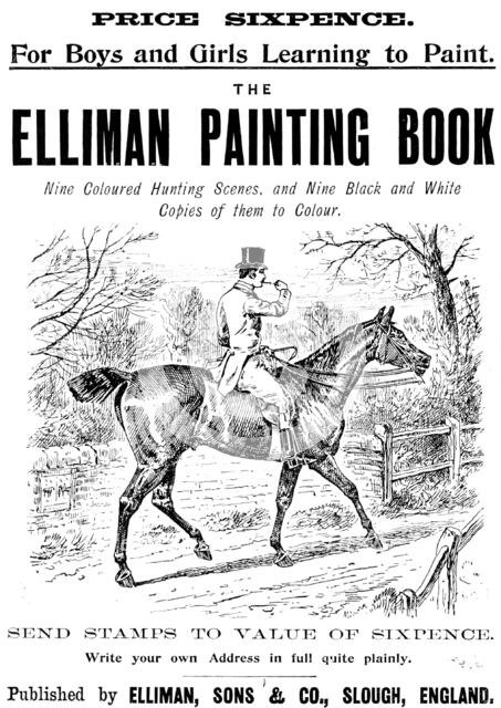 Advertisement for the Elliman Painting Book, 1898. Creator: Unknown.