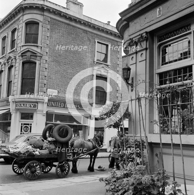 Rag and bone cart, Kensington, London, 1962-1964. Artist: John Gay