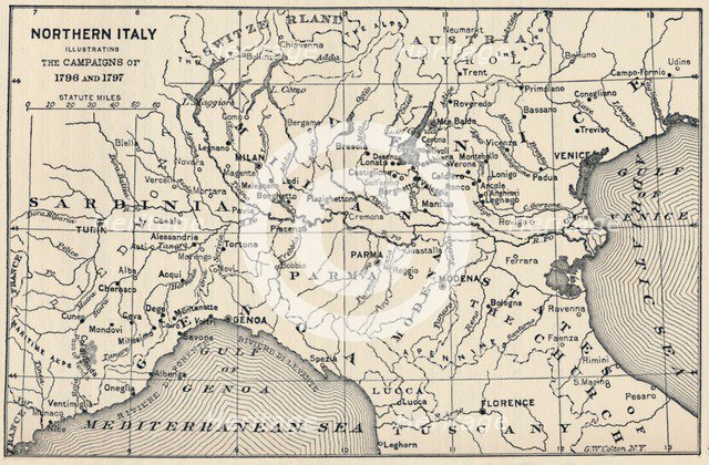 'Northern Italy - Illustrating the Campaigns of 1796 and 1797', (1896). Artist: Unknown.