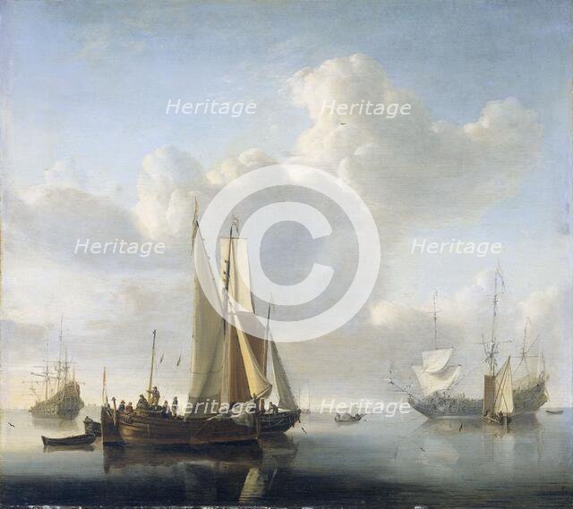 Ships before the Coast, after 1670. Creator: Willem van de Velde the Younger.