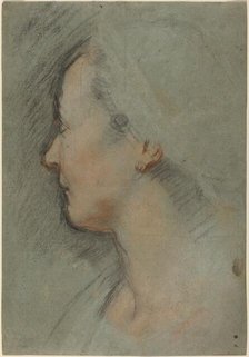 Head of a Woman, c. 1584. Creator: Federico Barocci.