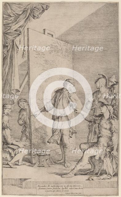 Alexander in the Studio of Apelles, c. 1662. Creator: Salvator Rosa.