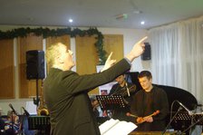 Nick Smart, Stan Sulzmann’s Neon Orchestra, Watermill Jazz Club, Dorking, Surrey, Nov 2023. Creator: Brian O'Connor.