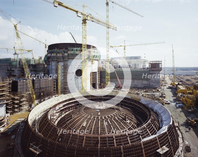 Sizewell 'B' Power Station, Leiston, Suffolk Coast, Suffolk, 24/04/1991. Creator: John Laing plc.