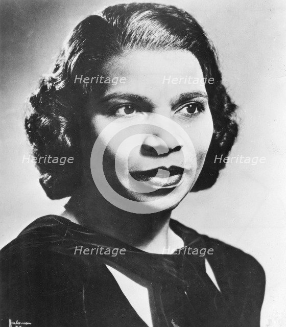 Marian Anderson (1899-1993), American contralto. Artist: Unknown