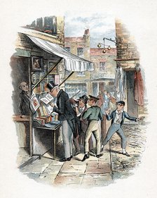 Scene from Oliver Twist by Charles Dickens, 1837-1839. Artist: George Cruikshank