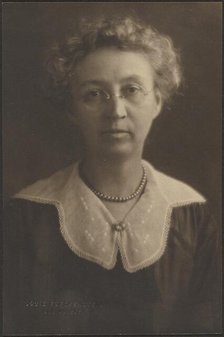 Portrait of a Woman with Jewel Brooch, 1907-1924. Creator: Louis Fleckenstein.