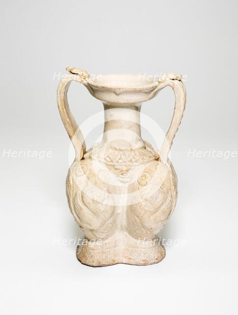 Double-Bodied Amphora Vase, Sui dynasty (581-618). Creator: Unknown.