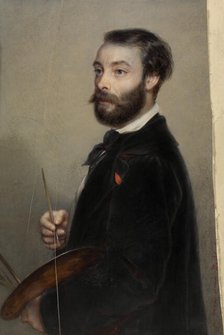 The Painter Eugène François De Block, 1855. Creator: Edouard De Latour.