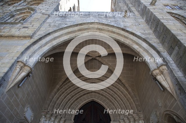The main portal of the Cathedral of Evora, Portugal, 2009. Artist: Samuel Magal