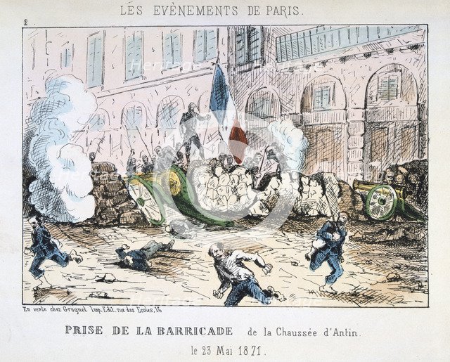 Paris Commune, 1871. Artist: Anon