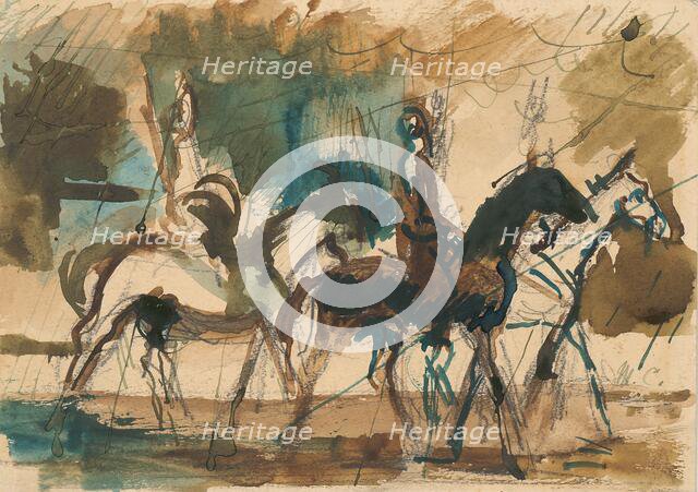 Study for the Riders, 1940-1949. Creator: Cyprian Majernik.