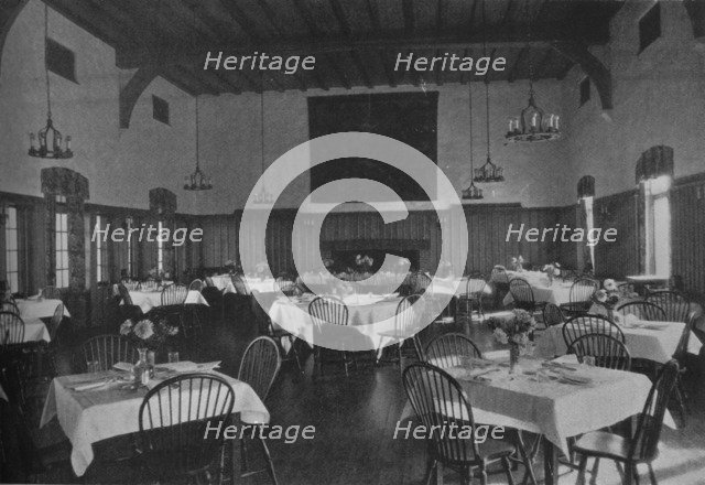 Main dining room, Plainfield Country Club, Planfield, New Jersey, 1925. Artist: Unknown.