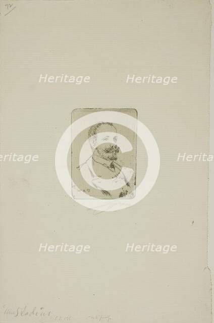 Uno Stadius, 1905. Creator: Anders Leonard Zorn.