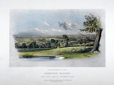 View of the London and Greenwich Railway from the  back of Greenwich Road, 1836. Artist: GF Bragg
