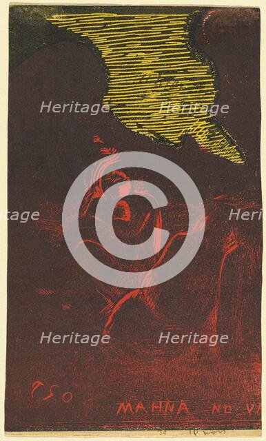 Mahna no Varua Ino (The Demon Speaks) [verso], 1894/1895. Creator: Paul Gauguin.