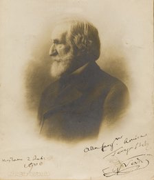 Portrait of the Composer Giuseppe Verdi (1813-1901), c. 1900.