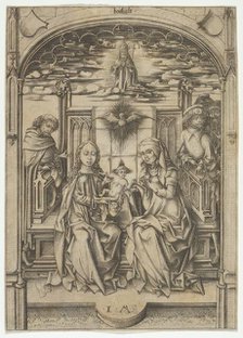 The Holy Family with St. Anne. Creator: Israhel van Meckenem.