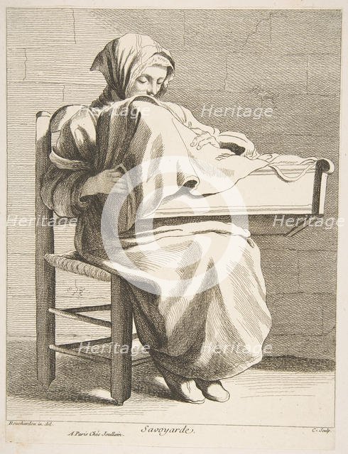 A Woman From Savoy, 1737. Creator: Caylus, Anne-Claude-Philippe de.