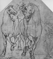 'Two Horsemen', c1480 (1945). Artist: Leonardo da Vinci.