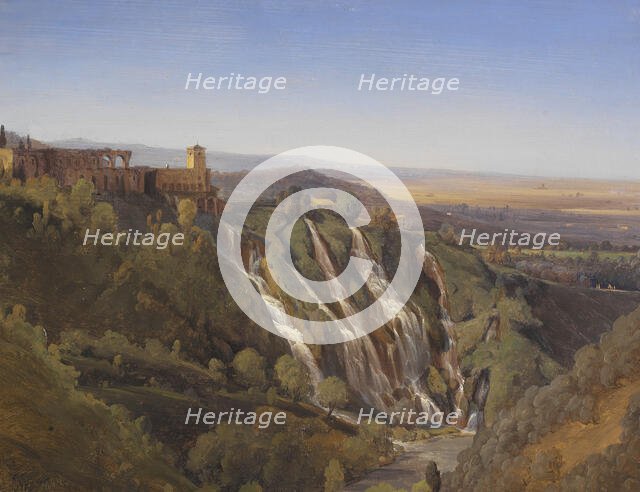 Landscape Near Tivoli. Study, 1844. Creator: Joseph Magnus Stäck.