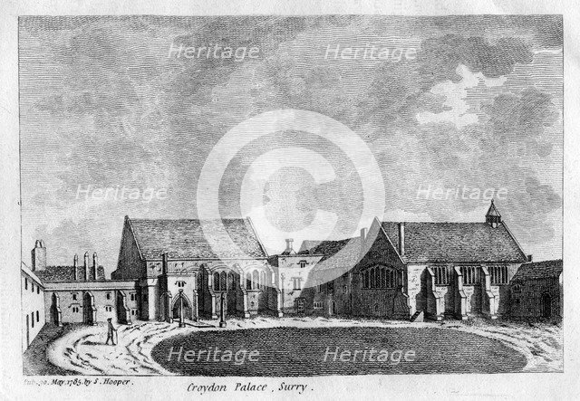 Croydon Palace, Surrey, 1785. Artist: Unknown