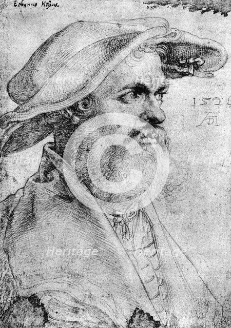 'Eobanus Hesse', 1526, (1936). Artist: Albrecht Dürer
