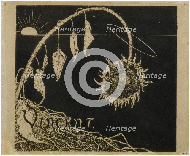 Cover design for the Exhibition of Vincent van Gogh in Amsterdam.