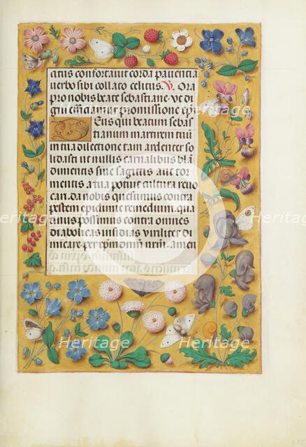 Decorated Text Page; Spinola Hours, about 1510-1520. Creator: Unknown.