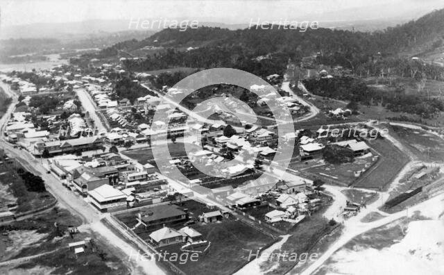 Aerial shot of Tweed Heads, New South Wales, 1922. Creator: Jack Bain.