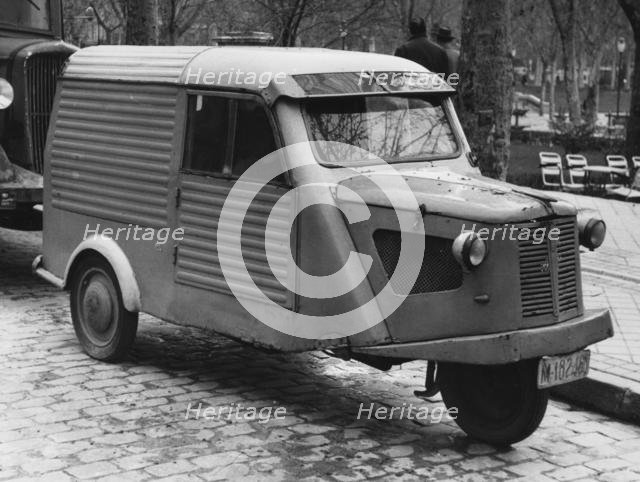 1956 Mymsa 3 wheel van. Creator: Unknown.