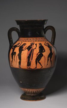 The Bateman Amphora (Wine Jar), c. 530-520 BC. Creator: Lysippides Painter (Greek), manner of.