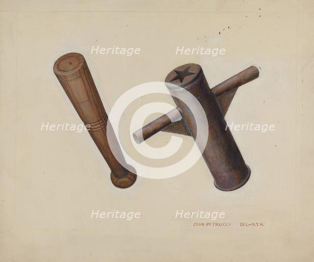 Star Pastry Squeezer, c. 1939. Creator: John Petrucci.