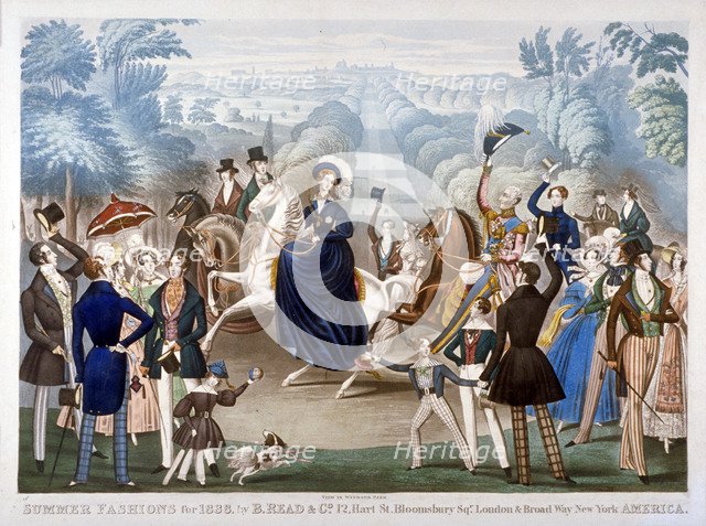 'Summer Fashions for 1838', c1838.                                     Artist: Anon