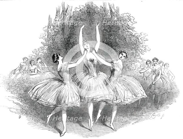 The "Pas de Trois des Graces", at Her Majesty's Theatre, 1850. Creator: Smyth.
