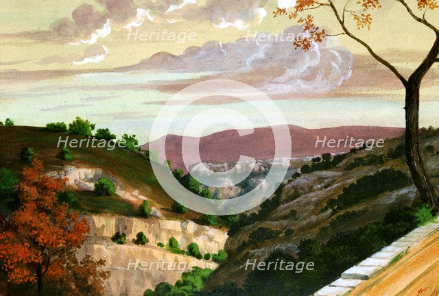 'Mediterranean Landscape', c1823-1870. Artist: Prosper Merimee