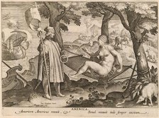 America: pl.1, c. 1580/1590. Creator: Theodoor Galle.