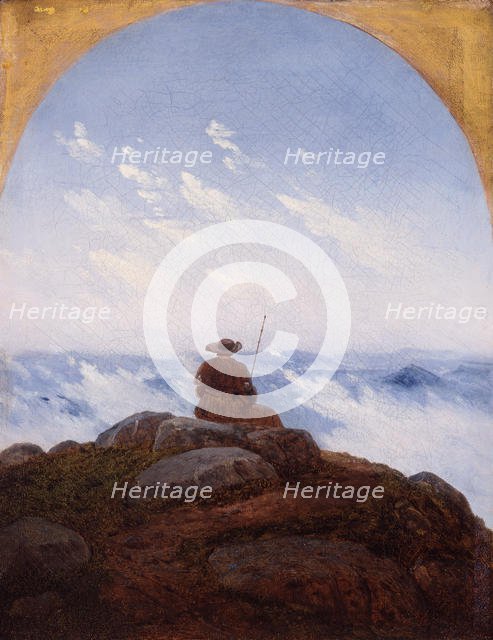 Wanderer on the Mountaintop, 1818. Creator: Carus, Carl Gustav (1789-1869).