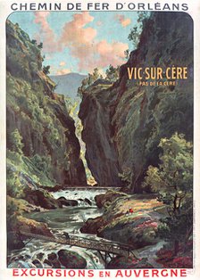 Chemin de fer d'Orléans. Vic-sur-Cère, c. 1900-1910. Creator: Tauzin, Louis (1842-1915).