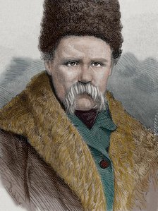 Taras Shevchenko (1814-1861), Ukrainian poet, 1877. Creator: Budillo.