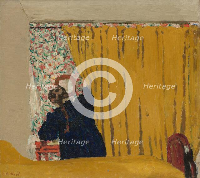 The Yellow Curtain, c. 1893. Creator: Edouard Vuillard.