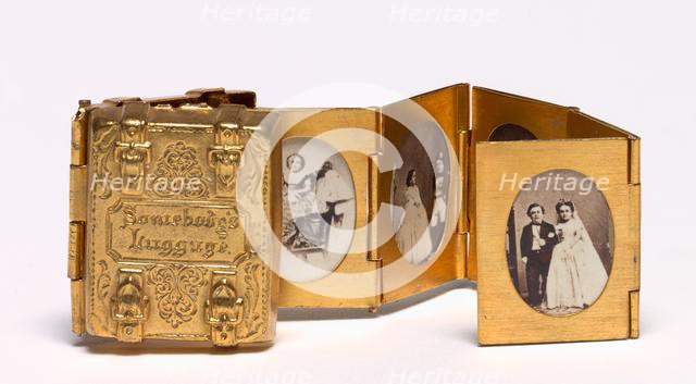 Somebody's Luggage (Miniature Wedding Album of Tom Thumb and Lavinia Warren), c. 1863. Creator: Mathew Brady (American, 1823-1896).
